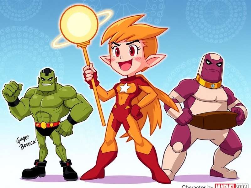 Ginger Bounce Marvel Characters